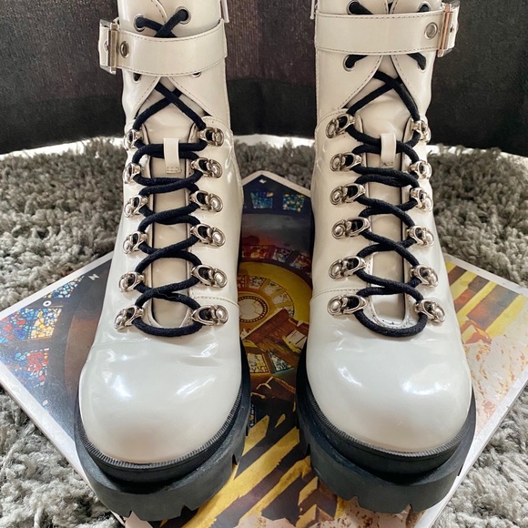 Jeffery Campbell check lace-up boots - Picture 2 of 4